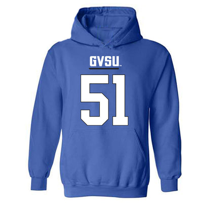 Grand Valley - NCAA Football : Joshua Sander - Replica Shersey Hooded Sweatshirt-0