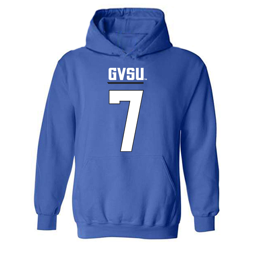 Grand Valley - NCAA Football : Kellen Reed - Replica Shersey Hooded Sweatshirt-0