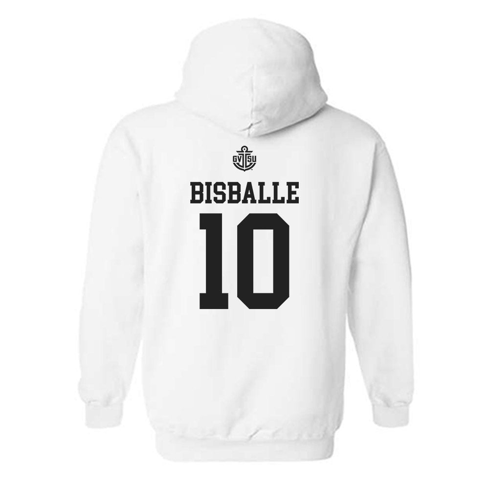 Grand Valley - NCAA Women's Basketball : MacKenzie Bisballe - Replica Shersey Hooded Sweatshirt-1
