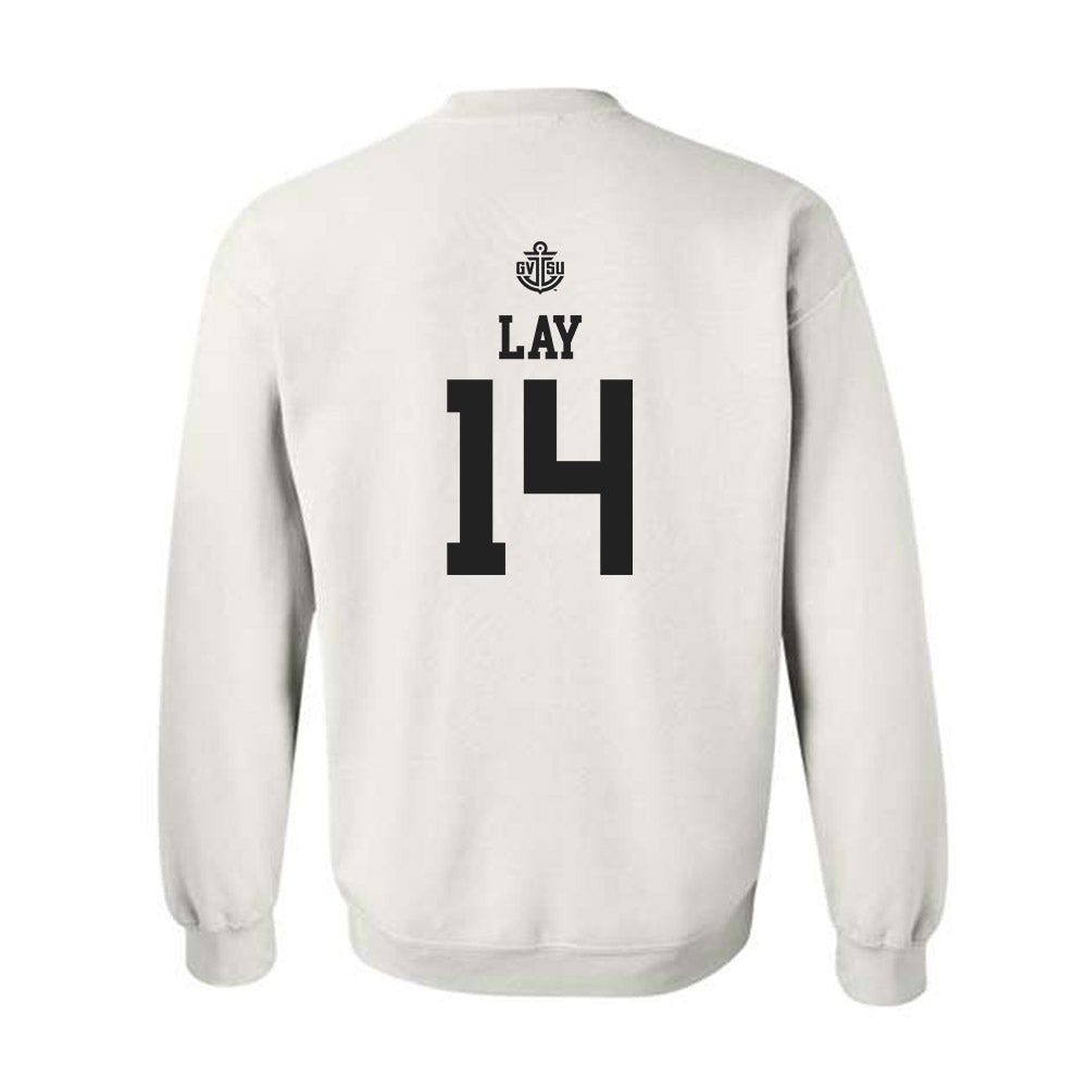 Grand Valley - NCAA Women's Basketball : Avery Lay - Replica Shersey Crewneck Sweatshirt-1