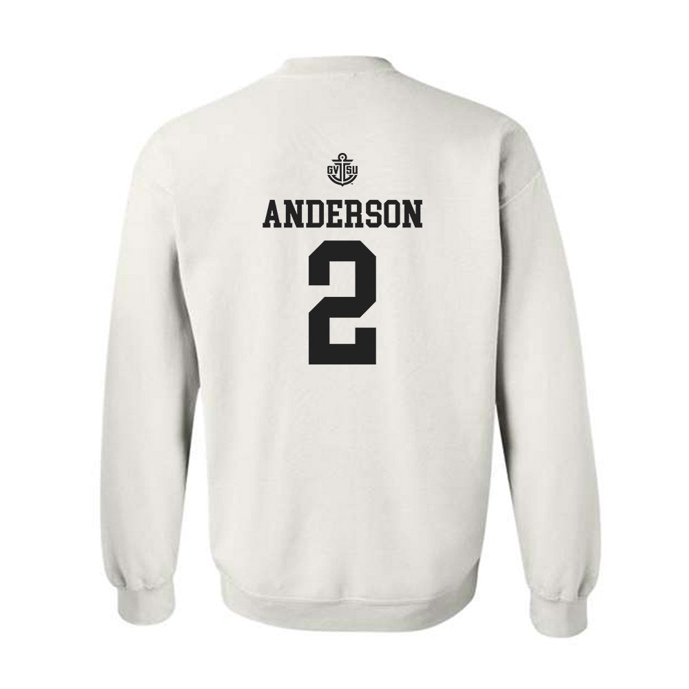 Grand Valley - NCAA Women's Basketball : Molly Anderson - Replica Shersey Crewneck Sweatshirt-1