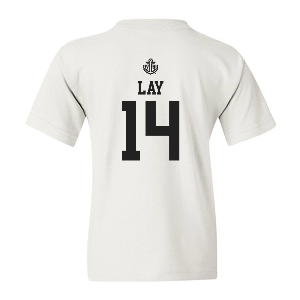 Grand Valley - NCAA Women's Basketball : Avery Lay - Replica Shersey Youth T-Shirt-1