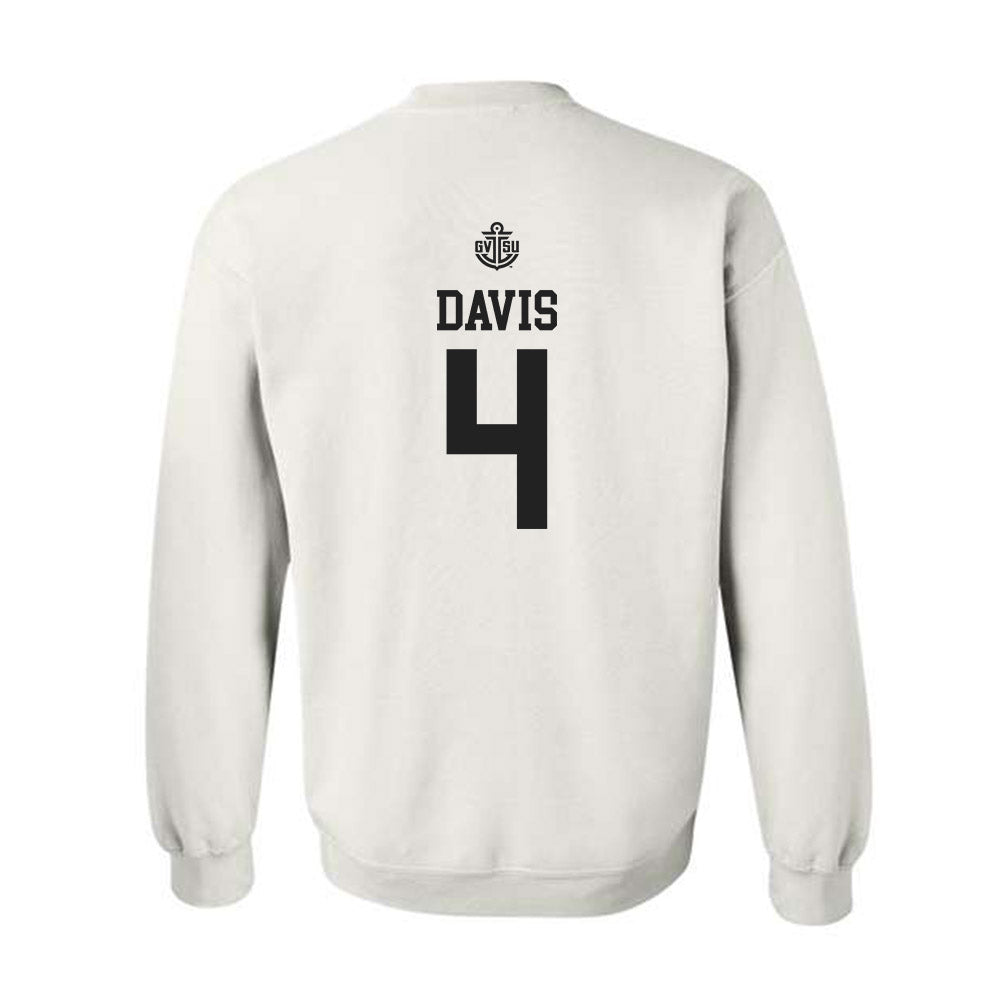 Grand Valley - NCAA Women's Basketball : Anayya Davis - Replica Shersey Crewneck Sweatshirt-1