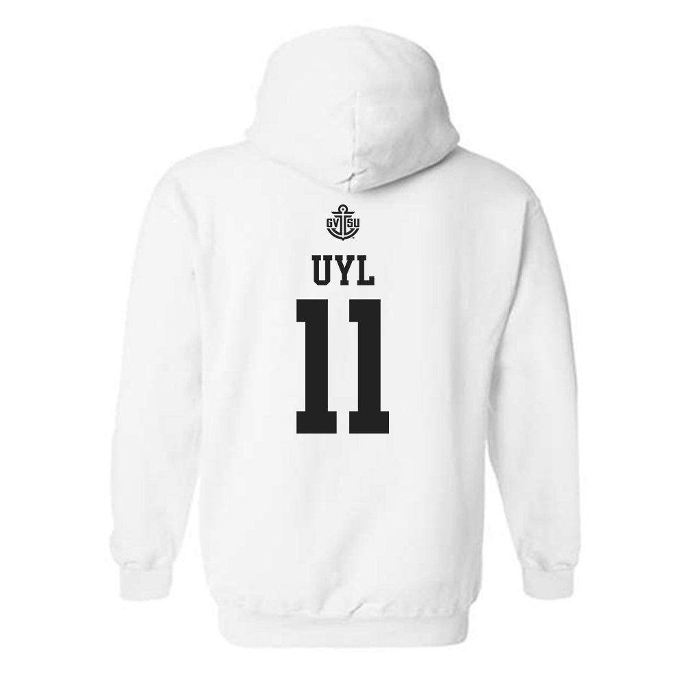 Grand Valley - NCAA Women's Basketball : Madi Uyl - Replica Shersey Hooded Sweatshirt-1