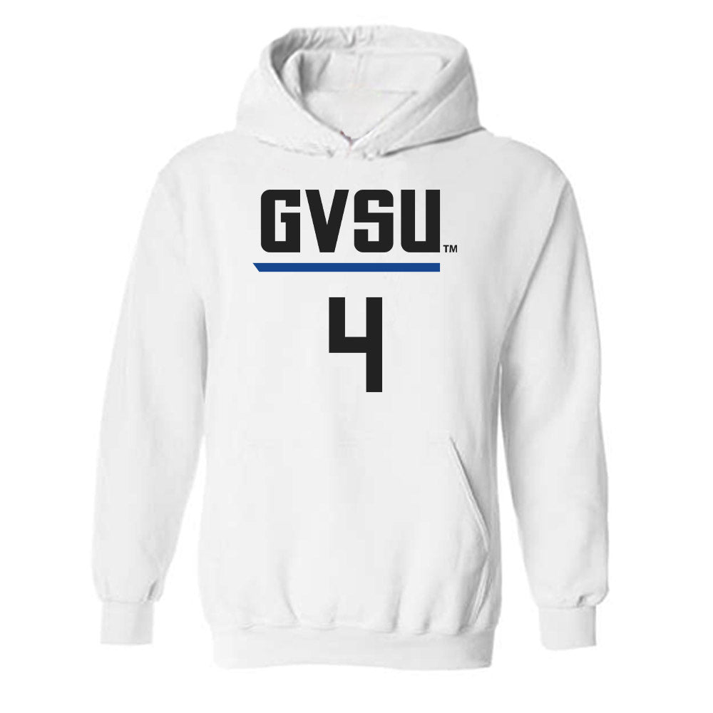 Grand Valley - NCAA Women's Basketball : Anayya Davis - Replica Shersey Hooded Sweatshirt-0