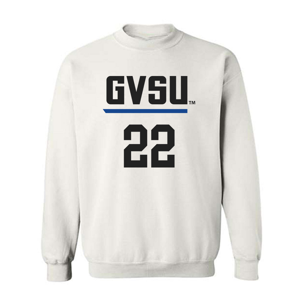 Grand Valley - NCAA Women's Basketball : Ava Scanlon - Replica Shersey Crewneck Sweatshirt-0