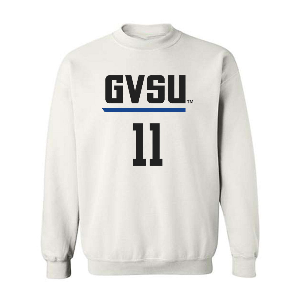 Grand Valley - NCAA Women's Basketball : Madi Uyl - Replica Shersey Crewneck Sweatshirt-0