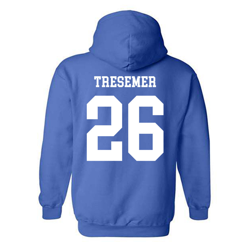 Grand Valley - NCAA Baseball : Tanner Tresemer - Replica Shersey Hooded Sweatshirt-1