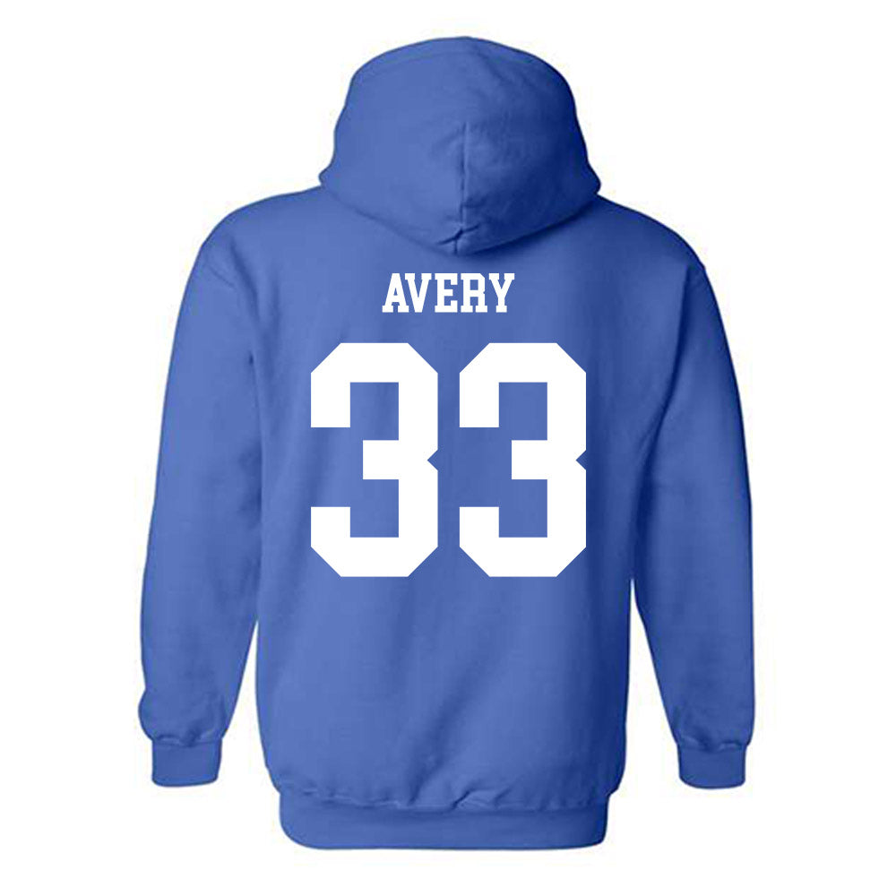 Grand Valley - NCAA Baseball : Owen Avery - Replica Shersey Hooded Sweatshirt-1