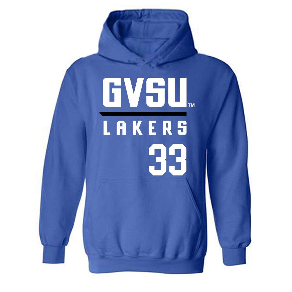 Grand Valley - NCAA Baseball : Owen Avery - Replica Shersey Hooded Sweatshirt-0