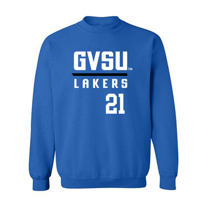 Grand Valley - NCAA Baseball : JJ Manion - Replica Shersey Crewneck Sweatshirt-0