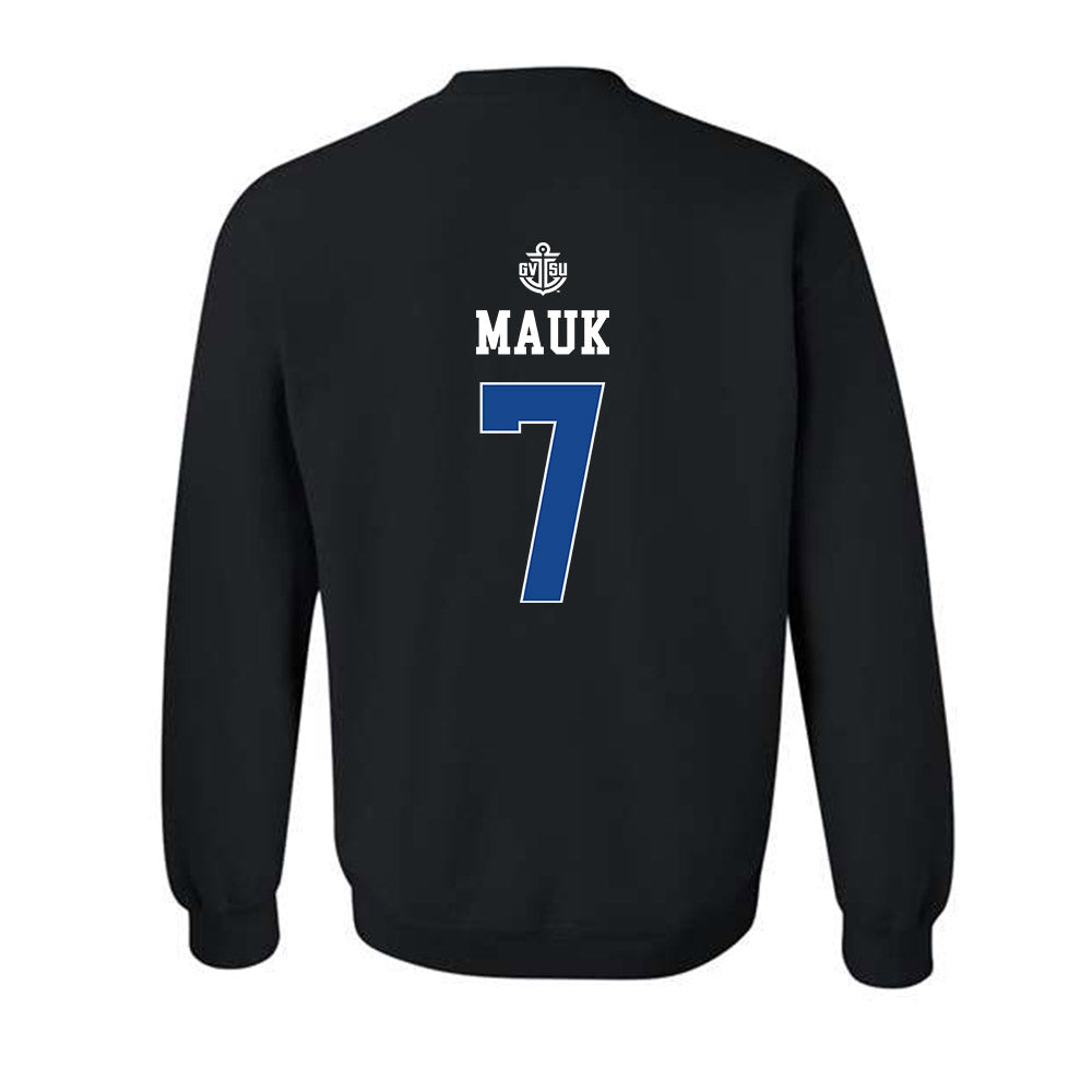 Grand Valley - NCAA Softball : Jasmine Mauk - Replica Shersey Crewneck Sweatshirt-1