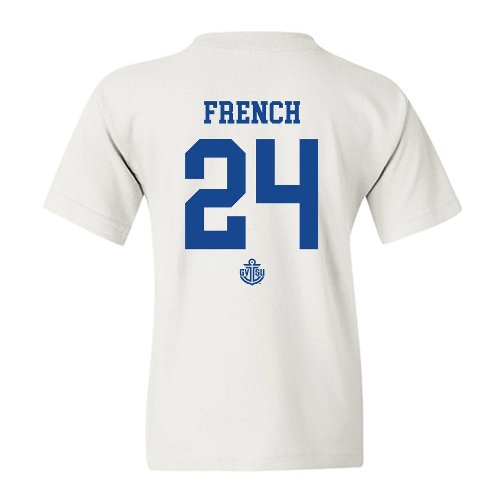 Grand Valley - NCAA Women's Soccer : Alli French - Replica Shersey Youth T-Shirt-1