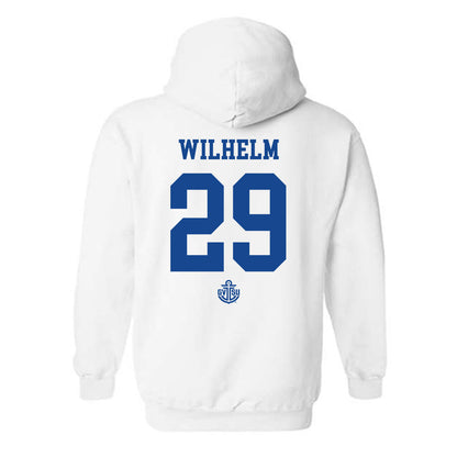 Grand Valley - NCAA Women's Soccer : Ivy Wilhelm - Replica Shersey Hooded Sweatshirt-1