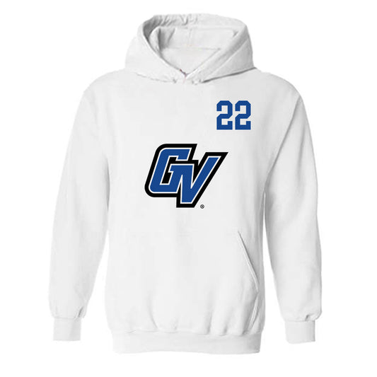 Grand Valley - NCAA Women's Soccer : Shea Douglass - Replica Shersey Hooded Sweatshirt-0