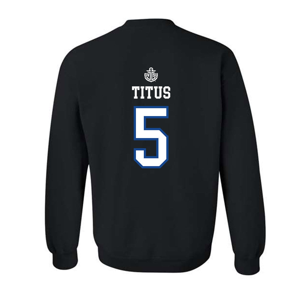 Grand Valley - NCAA Women's Lacrosse : Sophie Titus - Replica Shersey Crewneck Sweatshirt-1