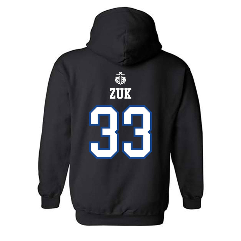 Grand Valley - NCAA Women's Lacrosse : Adriana Zuk - Replica Shersey Hooded Sweatshirt-1