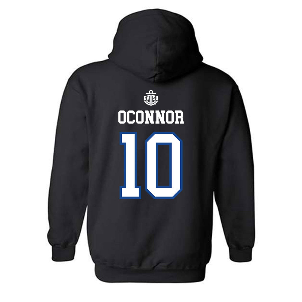 Grand Valley - NCAA Women's Lacrosse : Annelise OConnor - Replica Shersey Hooded Sweatshirt-1