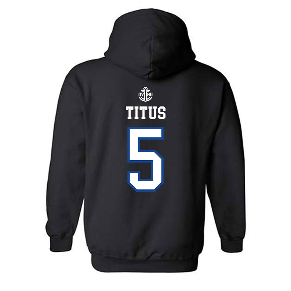 Grand Valley - NCAA Women's Lacrosse : Sophie Titus - Replica Shersey Hooded Sweatshirt-1