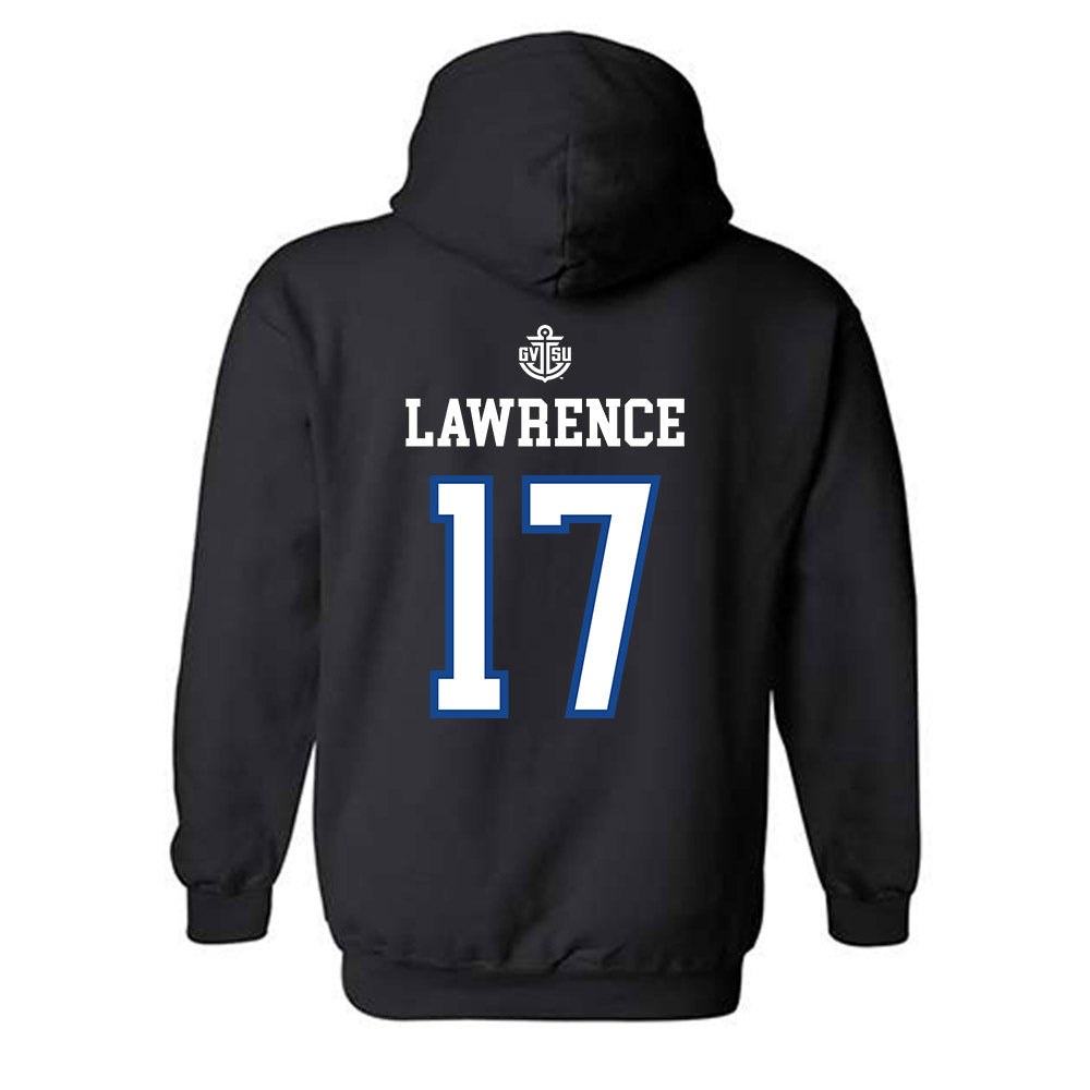 Grand Valley - NCAA Women's Lacrosse : Jenna Lawrence - Replica Shersey Hooded Sweatshirt-1