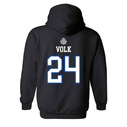 Grand Valley - NCAA Women's Lacrosse : Lauren Volk - Replica Shersey Hooded Sweatshirt-1