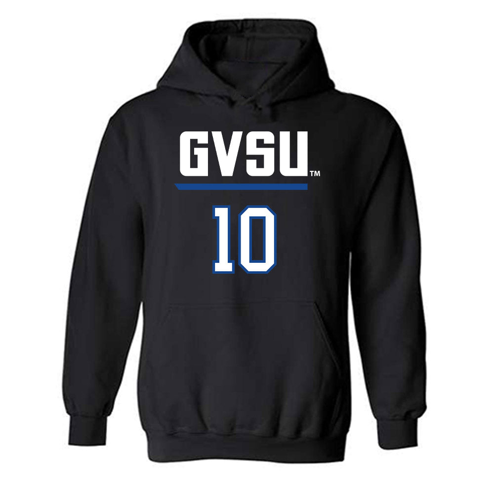 Grand Valley - NCAA Women's Lacrosse : Annelise OConnor - Replica Shersey Hooded Sweatshirt-0