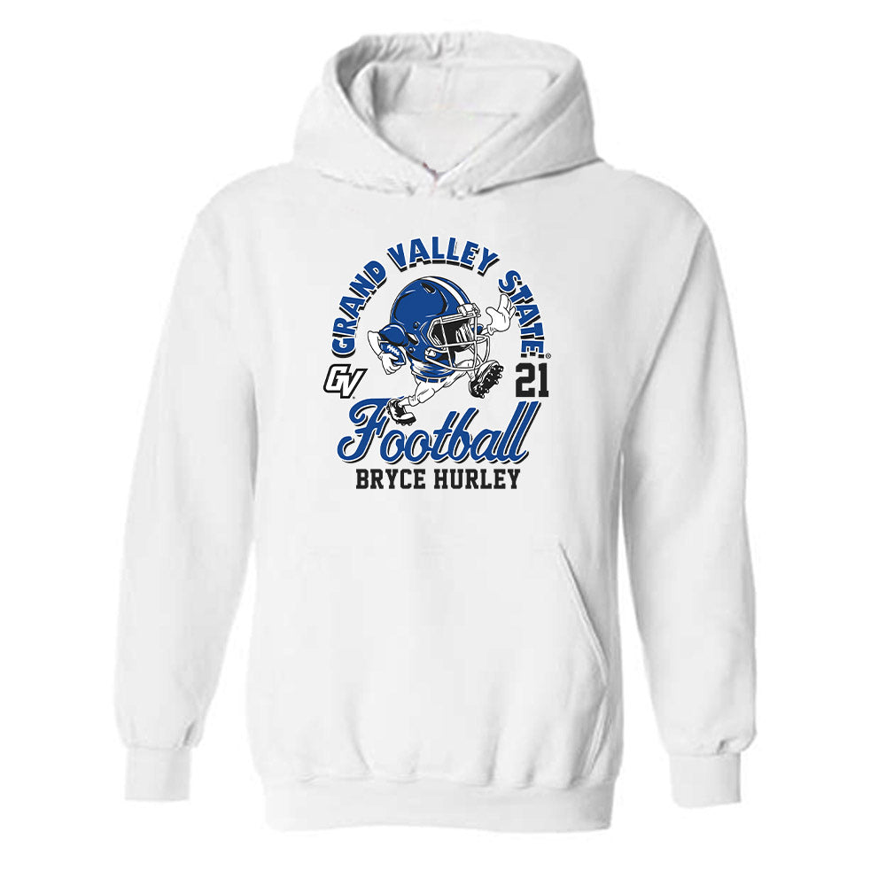 Grand Valley - NCAA Football : Bryce Hurley - Fashion Shersey Hooded Sweatshirt-0