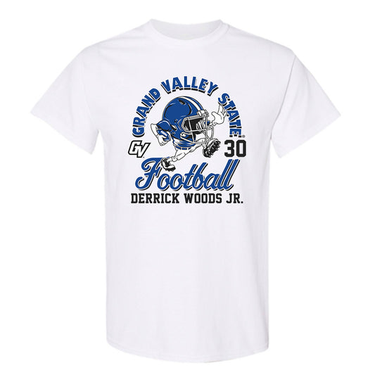 Grand Valley - NCAA Football : Derrick Woods Jr. - Fashion Shersey T-Shirt-0