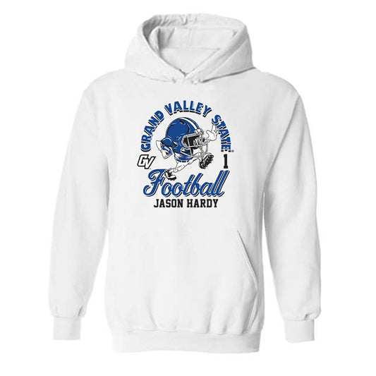 Grand Valley - NCAA Football : Jason Hardy - Fashion Shersey Hooded Sweatshirt-0