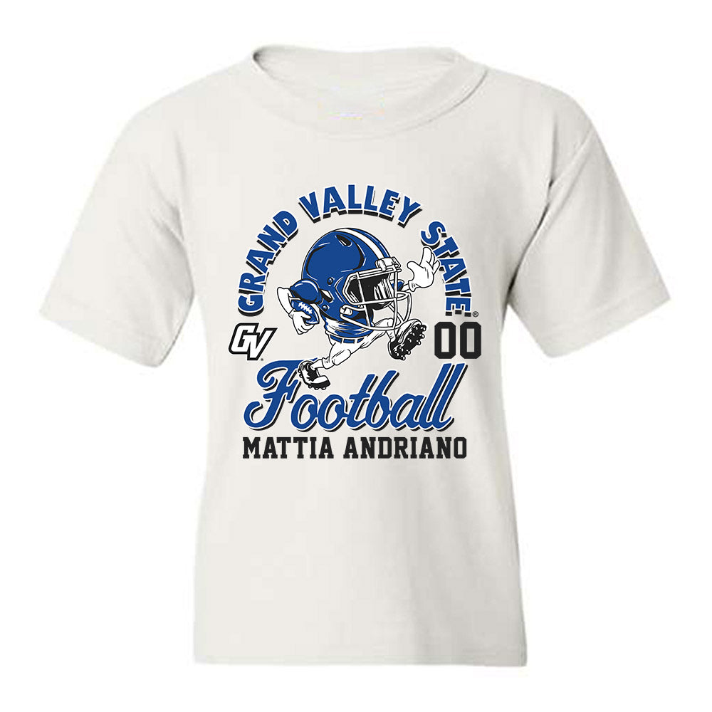 Grand Valley - NCAA Football : Mattia Andriano - Fashion Shersey Youth T-Shirt-0