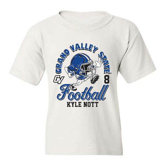 Grand Valley - NCAA Football : Kyle Nott - Fashion Shersey Youth T-Shirt-0