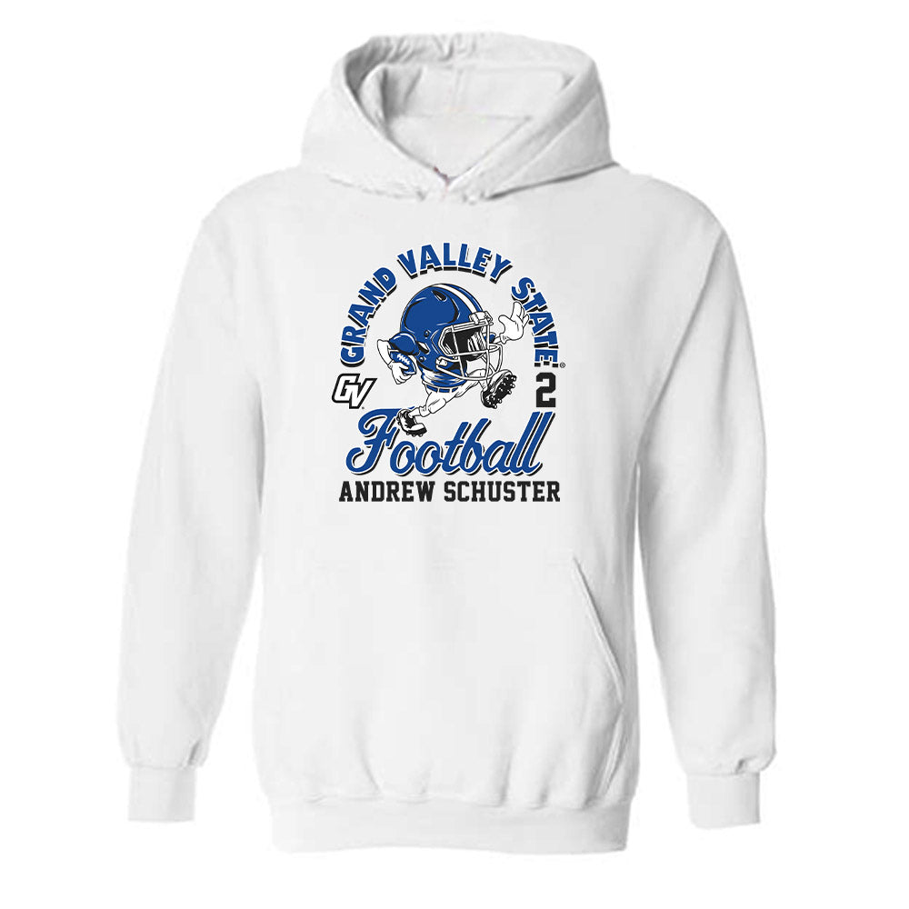 Grand Valley - NCAA Football : Andrew Schuster - Fashion Shersey Hooded Sweatshirt-0