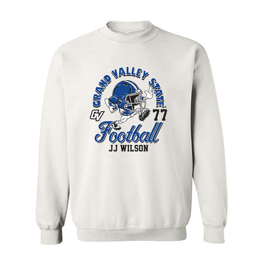 Grand Valley - NCAA Football : JJ Wilson - Fashion Shersey Crewneck Sweatshirt-0