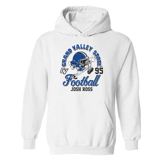 Grand Valley - NCAA Football : Josh Ross - Fashion Shersey Hooded Sweatshirt-0