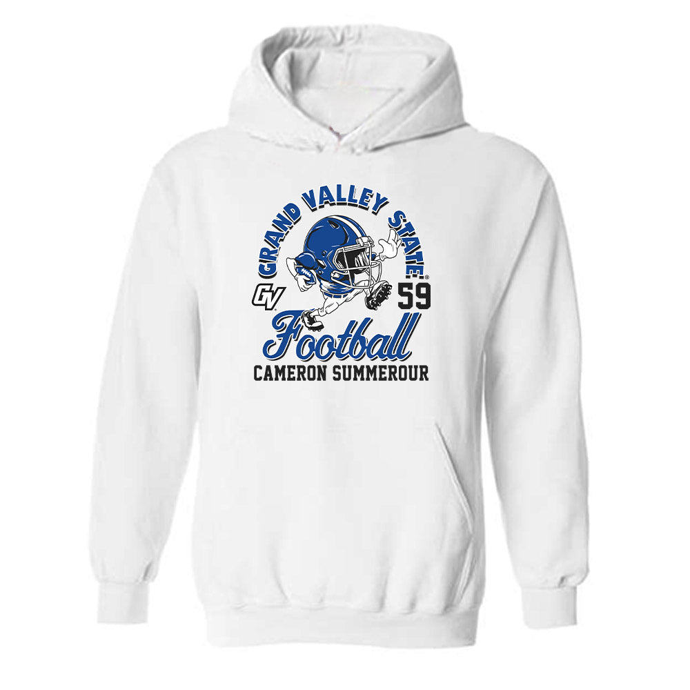 Grand Valley - NCAA Football : Cameron Summerour - Fashion Shersey Hooded Sweatshirt-0