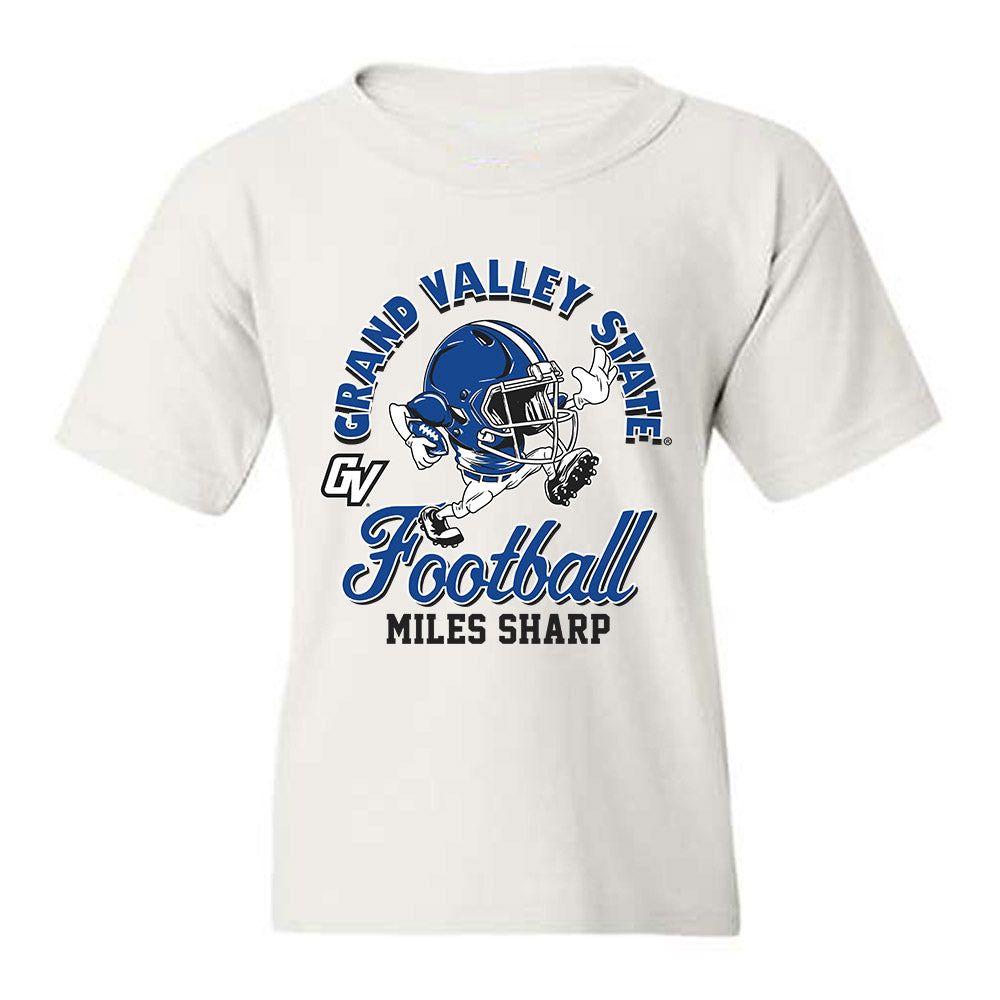 Grand Valley - NCAA Football : Miles Sharp - Fashion Shersey Youth T-Shirt-0