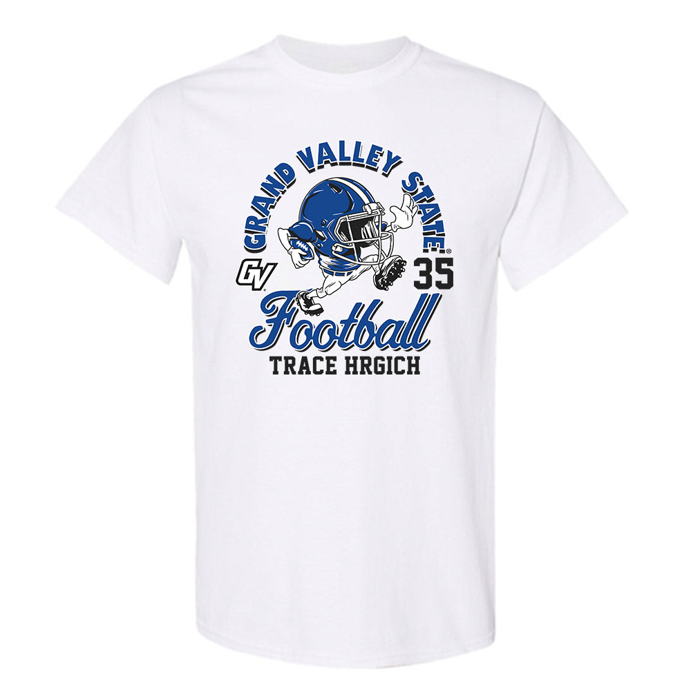 Grand Valley - NCAA Football : Trace Hrgich - Fashion Shersey T-Shirt-0