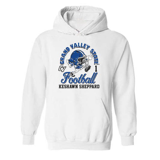 Grand Valley - NCAA Football : Keshawn Sheppard - Fashion Shersey Hooded Sweatshirt-0