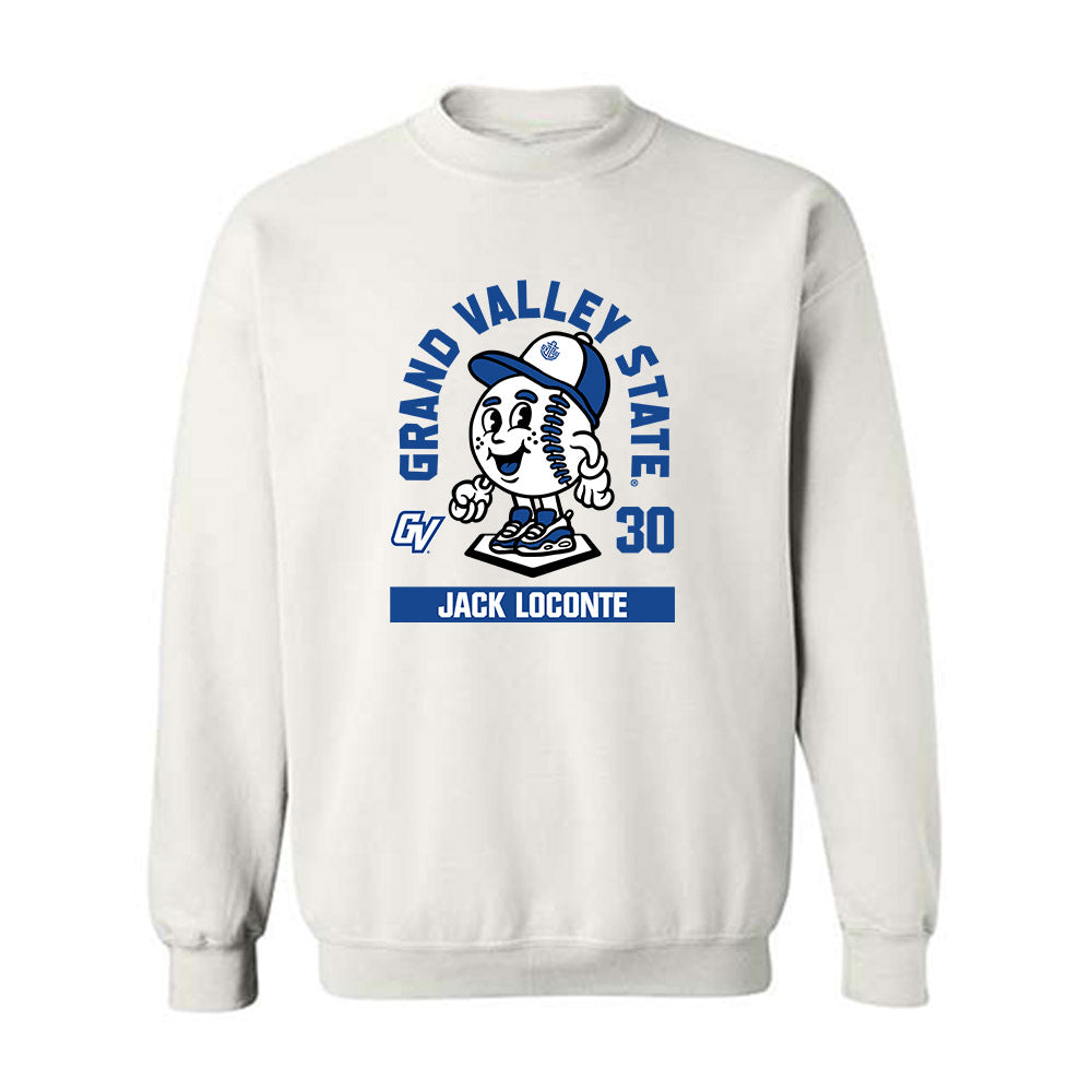 Grand Valley - NCAA Baseball : Jack LoConte - Fashion Shersey Crewneck Sweatshirt-0
