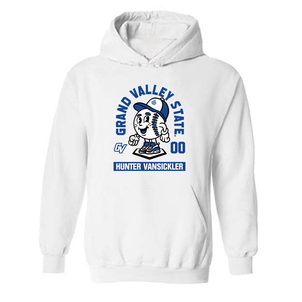 Grand Valley - NCAA Baseball : Hunter VanSickler - Fashion Shersey Hooded Sweatshirt-0