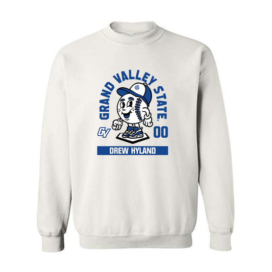 Grand Valley - NCAA Baseball : Drew Hyland - Fashion Shersey Crewneck Sweatshirt-0