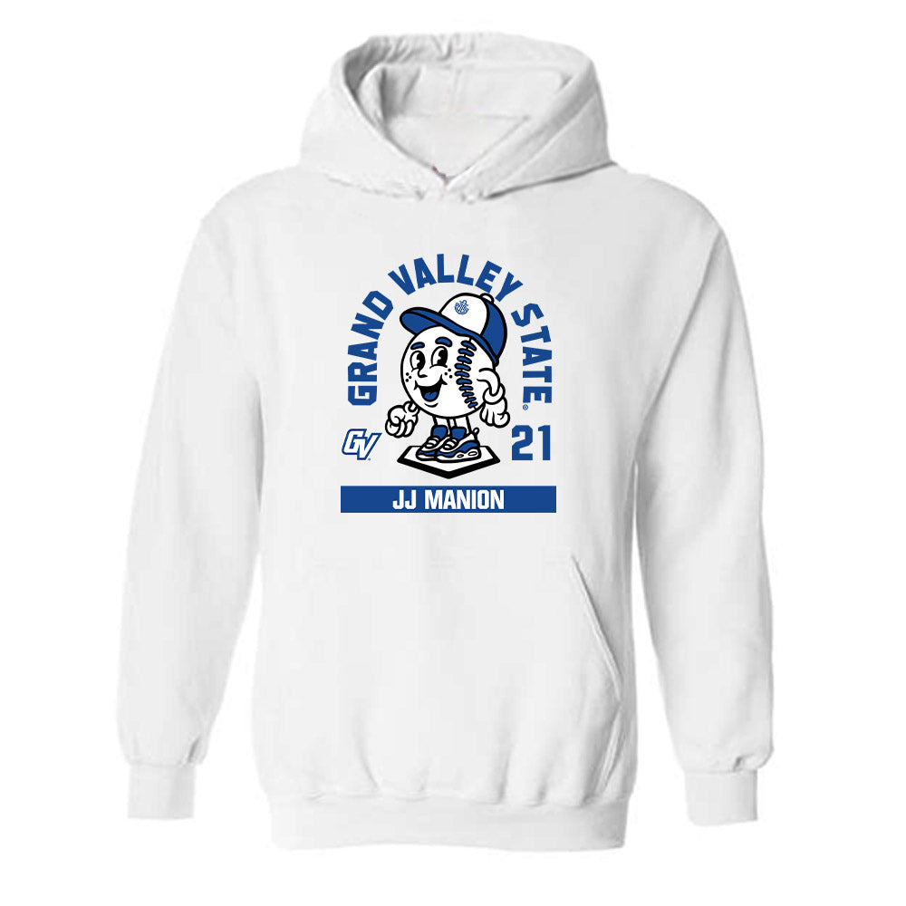 Grand Valley - NCAA Baseball : JJ Manion - Fashion Shersey Hooded Sweatshirt-0