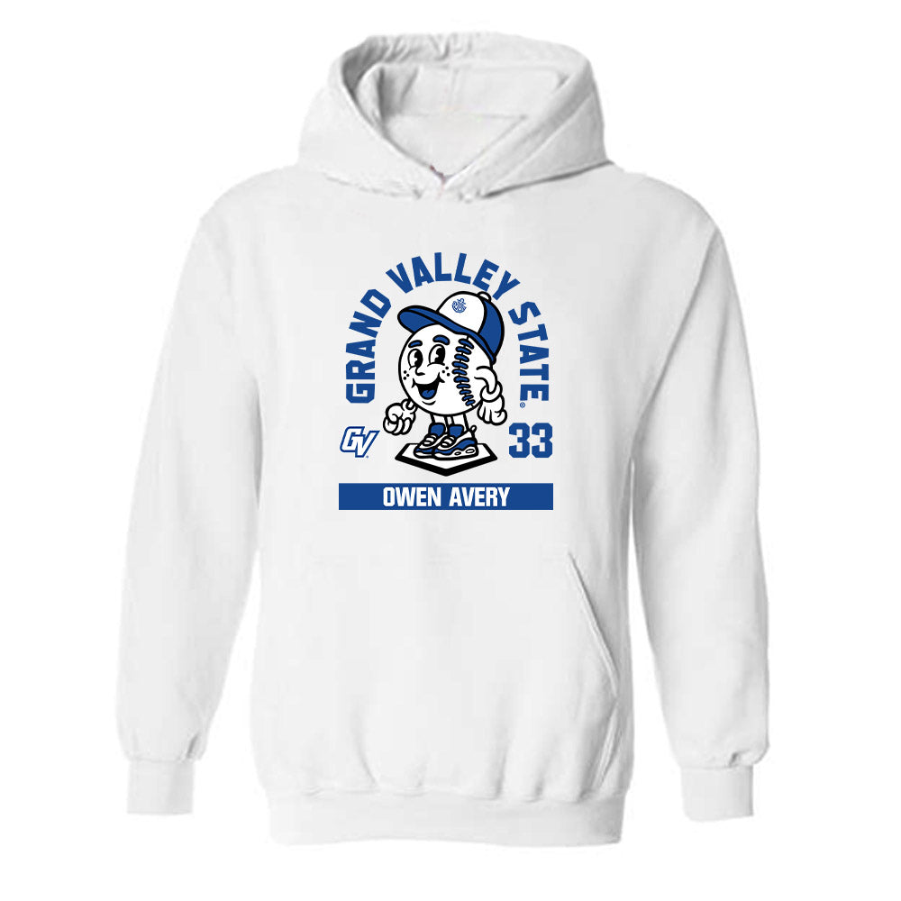 Grand Valley - NCAA Baseball : Owen Avery - Fashion Shersey Hooded Sweatshirt-0