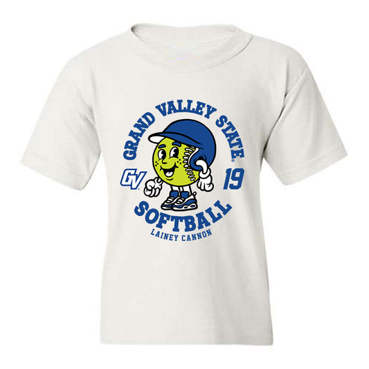 Grand Valley - NCAA Softball : Lainey Cannon - Fashion Shersey Youth T-Shirt-0