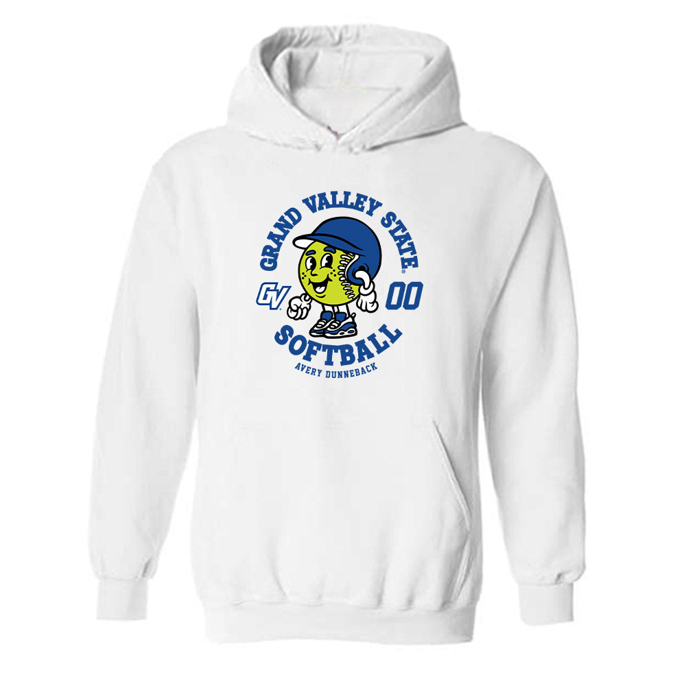 Grand Valley - NCAA Softball : Avery Dunneback - Fashion Shersey Hooded Sweatshirt-0