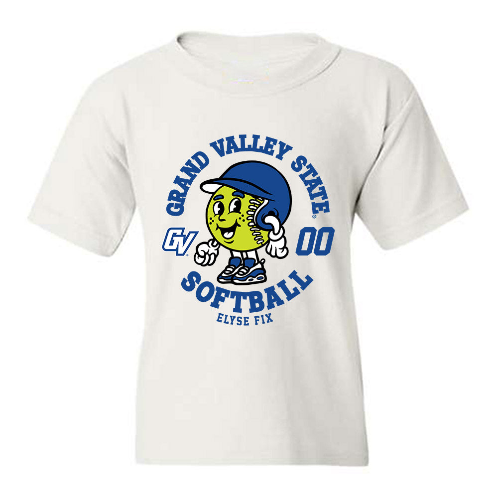 Grand Valley - NCAA Softball : Elyse Fix - Fashion Shersey Youth T-Shirt-0