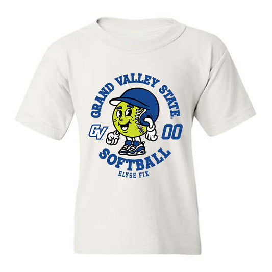 Grand Valley - NCAA Softball : Elyse Fix - Fashion Shersey Youth T-Shirt-0