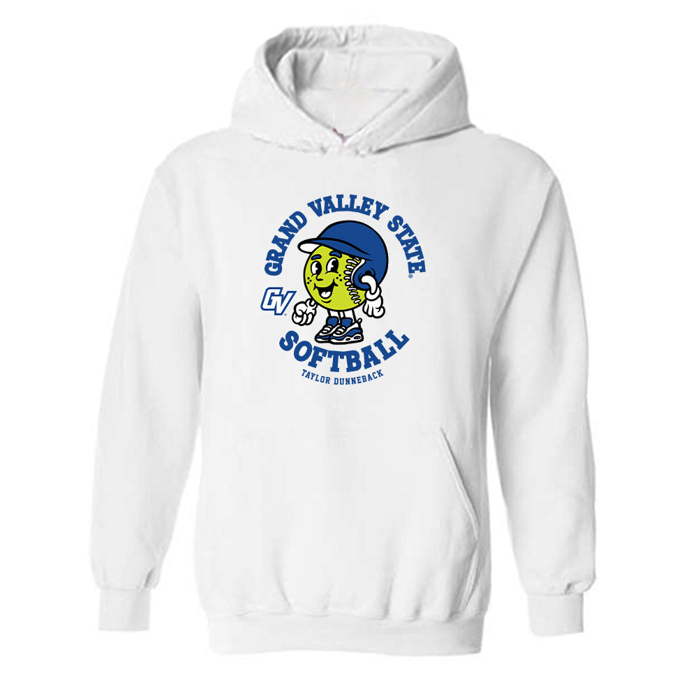 Grand Valley - NCAA Softball : Taylor Dunneback - Fashion Shersey Hooded Sweatshirt-0