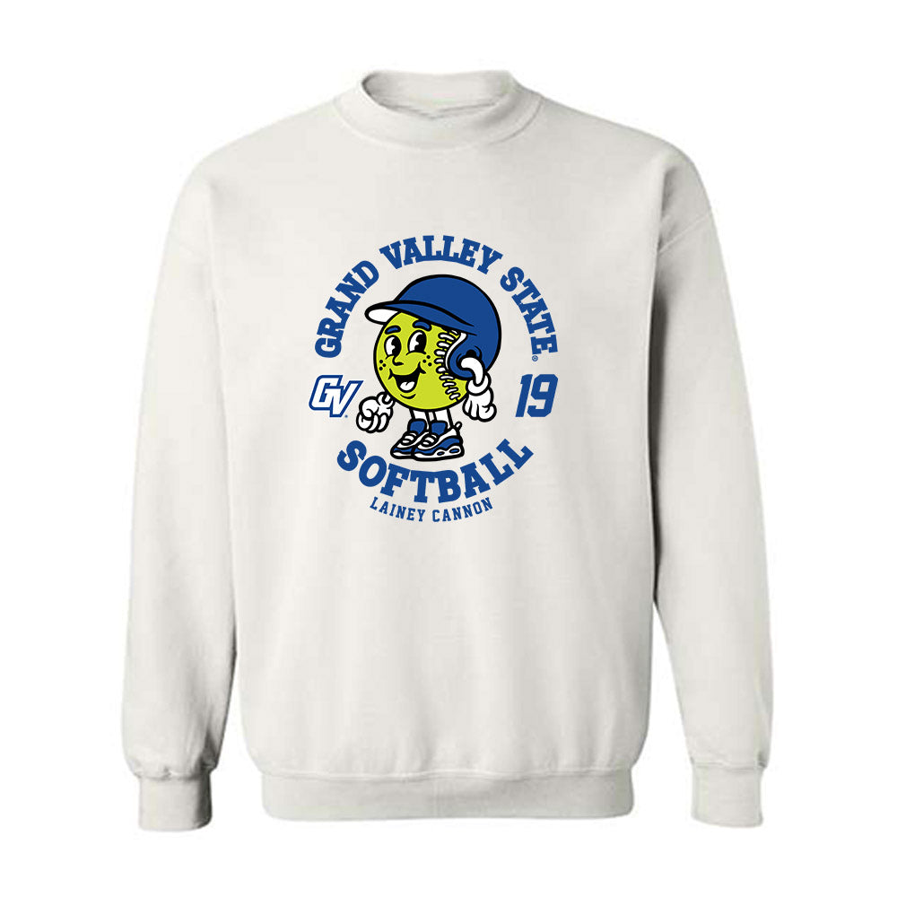 Grand Valley - NCAA Softball : Lainey Cannon - Fashion Shersey Crewneck Sweatshirt-0