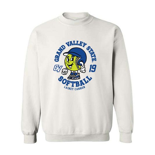 Grand Valley - NCAA Softball : Lainey Cannon - Fashion Shersey Crewneck Sweatshirt-0